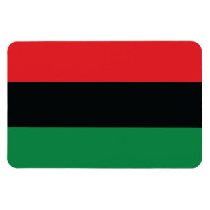 Rote, Schwarze und Grüne Flagge Magnet