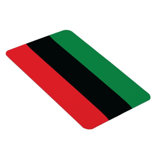 Rote, Schwarze und Grüne Flagge Magnet (Rechte Seite)