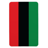 Rote, Schwarze und Grüne Flagge Magnet (Vertikal)