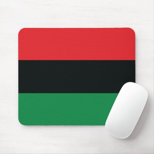 Rote, schwarze und grüne Flagge Mousepad (Mit Mouse)