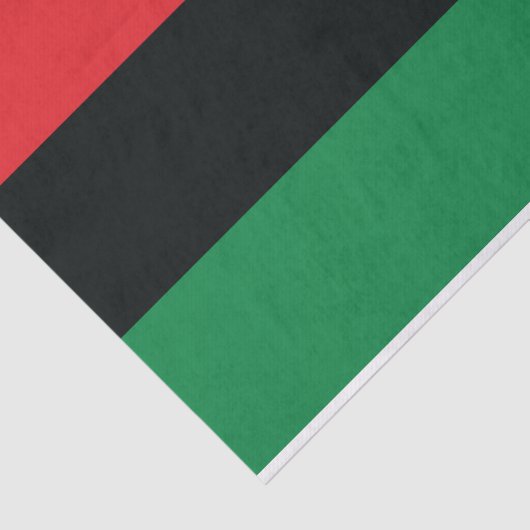 Rote, schwarze und grüne Flagge Seidenpapier (Ausschnitt)