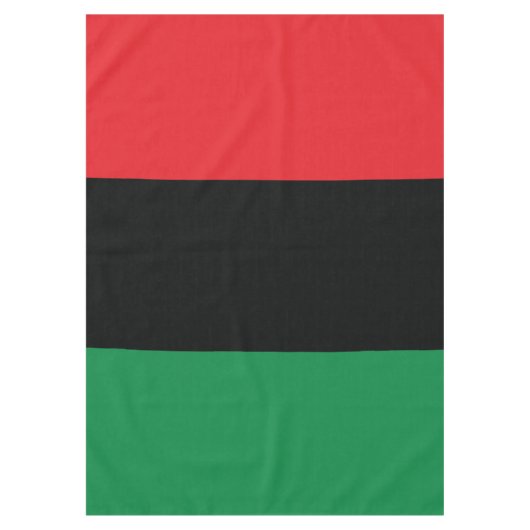 Rote, Schwarze und Grüne Flagge Tischdecke (Vorderseite)
