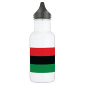 Rote, Schwarze und Grüne Flagge Trinkflasche (Links)