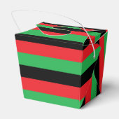 Rote, schwarze und grüne Streifen Geschenkschachtel (Rückseite)