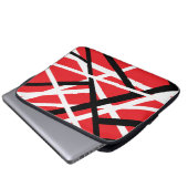 rote, schwarze und weiße Grafik Laptopschutzhülle (Vorne Knopf)