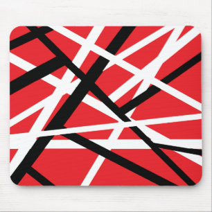 rote, schwarze und weiße Grafik Mousepad