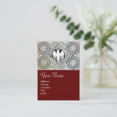 ROTE, SCHWARZE UND WEISSE ROMAN-MOTIFS AUS DEM DAM VISITENKARTE (Stehend Vorderseite)