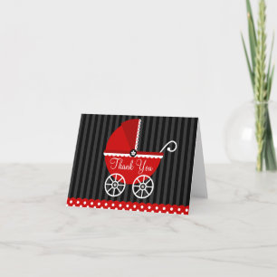 Rote schwarze Wagen-Punkte danken Ihnen Dankeskarte