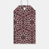 Rote, schwarze, weiße Herz-Geschenketiketten Geschenkanhänger (Vorderseite)