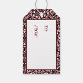 Rote, schwarze, weiße Herz-Geschenketiketten Geschenkanhänger (Rückseite)