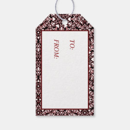 Rote, schwarze, weiße Herz-Geschenketiketten Geschenkanhänger