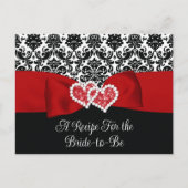 Rote, schwarze, weiße Liebe Herzrhythmuskarte Postkarte (Vorderseite)