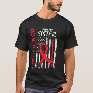 Rote Schwester Herzkrankheit Bewusstseinsprodukte  T-Shirt