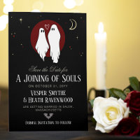 Rote Seelenhochzeit zu Halloween