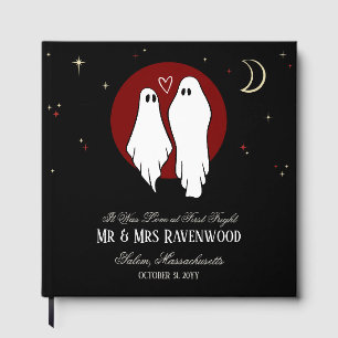 Rote Seelenvereinigung Halloween-Hochzeit Gästebuch