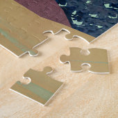 Rote Seenlandschaft Puzzle (Seite)