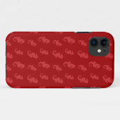 Rote Seepferde Case-Mate iPhone Hülle (Rückseite (Horizontal))
