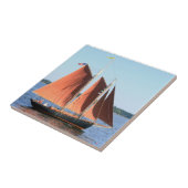 rote Segel Fliese (Seite)