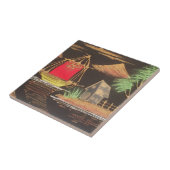 Rote Segelboote Landschaft Ölgemälde Kunst drucken Fliese (Seite)