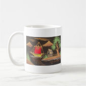 Rote Segelboote Landschaft Ölgemälde Kunst drucken Kaffeetasse (Links)