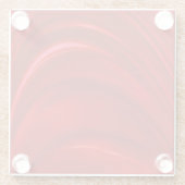 Rote Seide Glasuntersetzer (Rückseite)