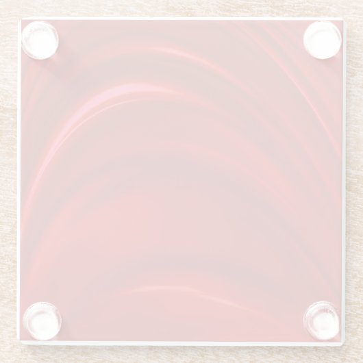 Rote Seide Glasuntersetzer (Rückseite)