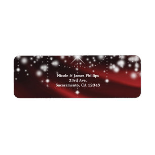 Rote Seide & Glitzernde Glam Hollywood-Party-Einla