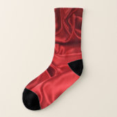 Rote Seide Socken (Links - Außen)