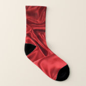 Rote Seide Socken (Rechts - Außen)