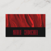 Rote Seide Visitenkarte (Vorderseite)