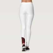 Rote Seidenkünstler Leggings (Single Bein) Yoga Pa (Rückseite)