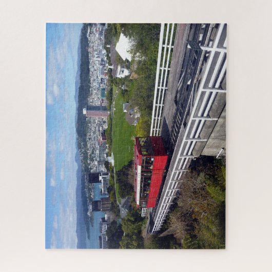 Rote Seilbahn Puzzle (Vertikal)