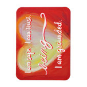 Rote "Sein" Root Chakra Awareness Words Magnete (Vertikal)