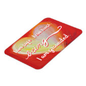 Rote "Sein" Root Chakra Awareness Words Magnete (Linke Seite)