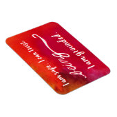 Rote "Sein" Root Chakra Awareness Words Magnete (Rechte Seite)