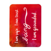 Rote "Sein" Root Chakra Awareness Words Magnete (Vertikal)