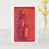 Rote Sekhmet Karte (Gelbe Blume)