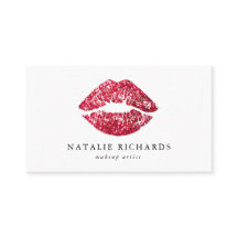 Rote Sequins Glitzer Lips Makeup Artist