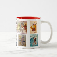 Rote Serie, Fünf-Bild-Jazz-Kaffee-Tasse