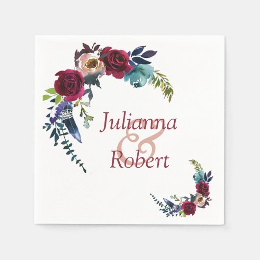 Rote Servietten (Vorderseite)