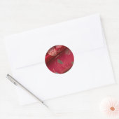 Rote Shiny Wrapping Paper Cards und Aufkleber (Umschlag)