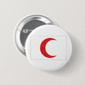 Rote sichelförmige Flagge Button (Vorne & Hinten)