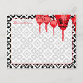 rote Signalleuchten Richtung 2 Begleitkarte (Rückseite)