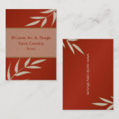 Rote Silk kundengerechte Visitenkarten Visitenkarte (Vorne/Hinten)