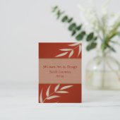 Rote Silk kundengerechte Visitenkarten Visitenkarte (Stehend Vorderseite)