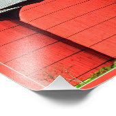 Rote Silos Fotodruck (Ecke)