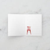 Rote Sitzkarte Karte (Innenseite)