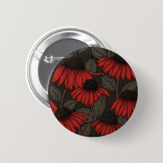 Rote Sitzmöbel in Braun Button (Vorne & Hinten)