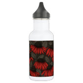 Rote Sitzmöbel in Braun Edelstahlflasche (Links)