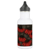 Rote Sitzmöbel in Braun Edelstahlflasche (Rechts)